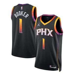 Jordan Phoenix Suns Devin Booker Statement Edition Jersey Black